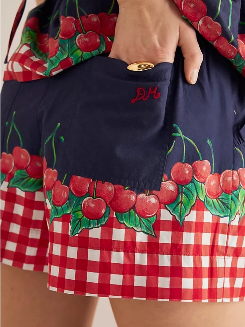 Damson Madder Cherry Pie shorts size UK 16/ US 12 - Picture 3 of 4